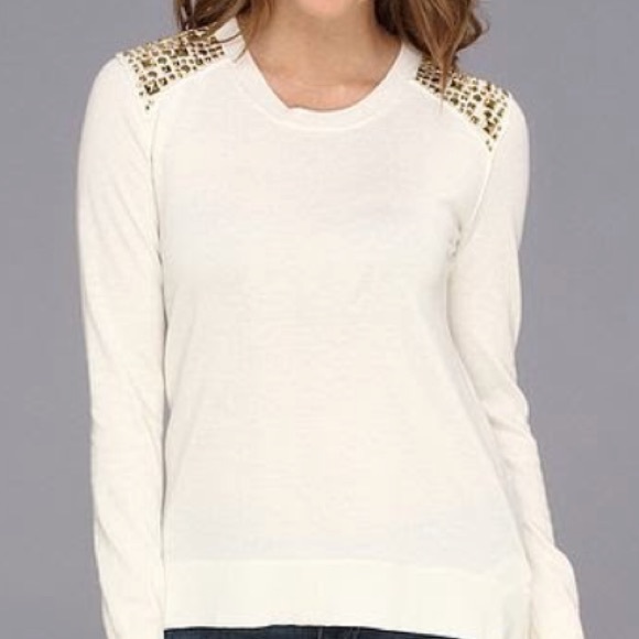 MICHAEL Michael Kors Sweaters - Michael Kors Crew Neck Shoulder Stud Sweater